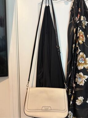 kate spade Cream Pebbled Leather Crossbody Bag